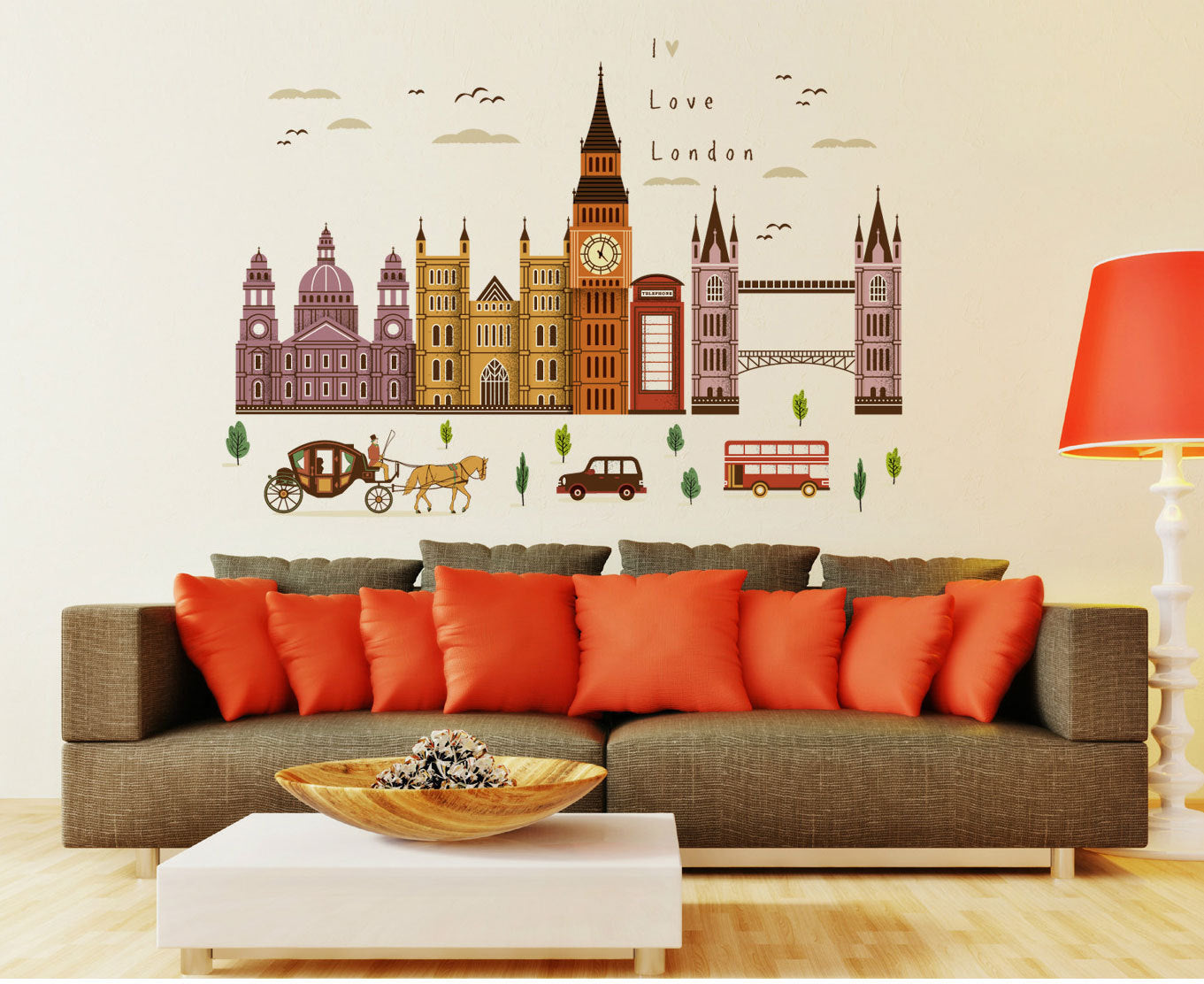 Wall Stickers Living Room Bedroom Background Decoration Seamless Waterproof Self-adhesive Removable Wall Stickers