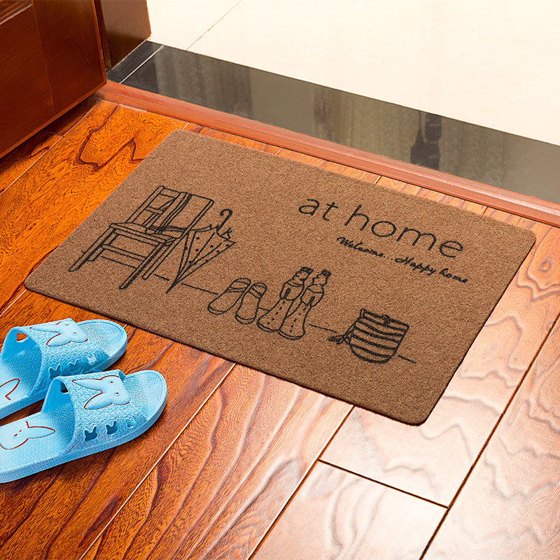 Water-Absorbent Non-Slip Rubbing Floor Mats Entrance Hall Floor Mats