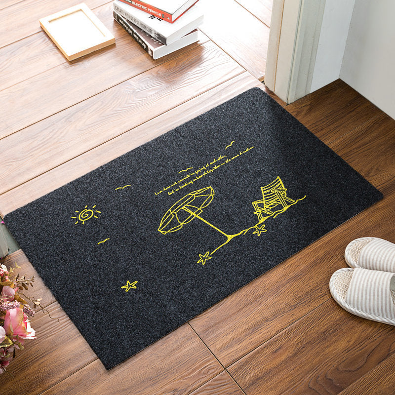 Water-Absorbent Non-Slip Rubbing Floor Mats Entrance Hall Floor Mats