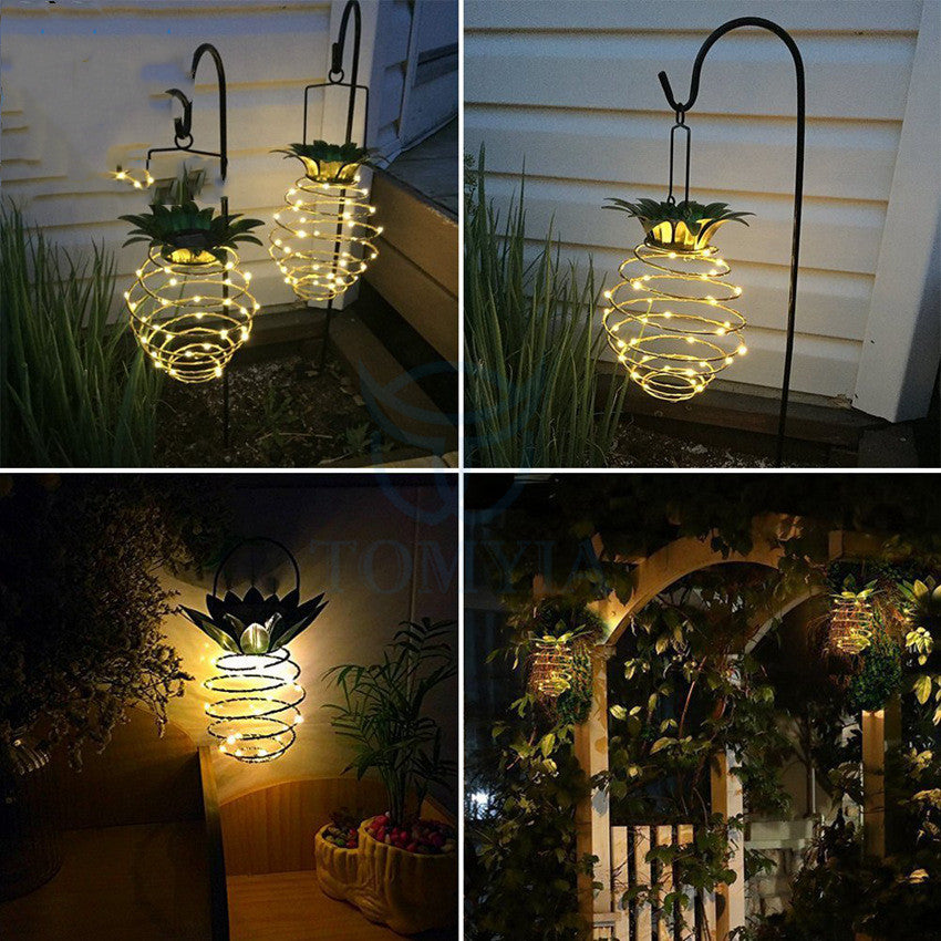 Pineapple Solar Fairy Lights – Waterproof & Warm Glow
