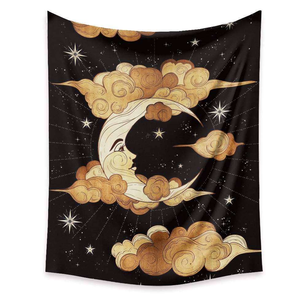 Moon Phase Wall Tapestry – Nordic Style Home Decor Hanging Cloth