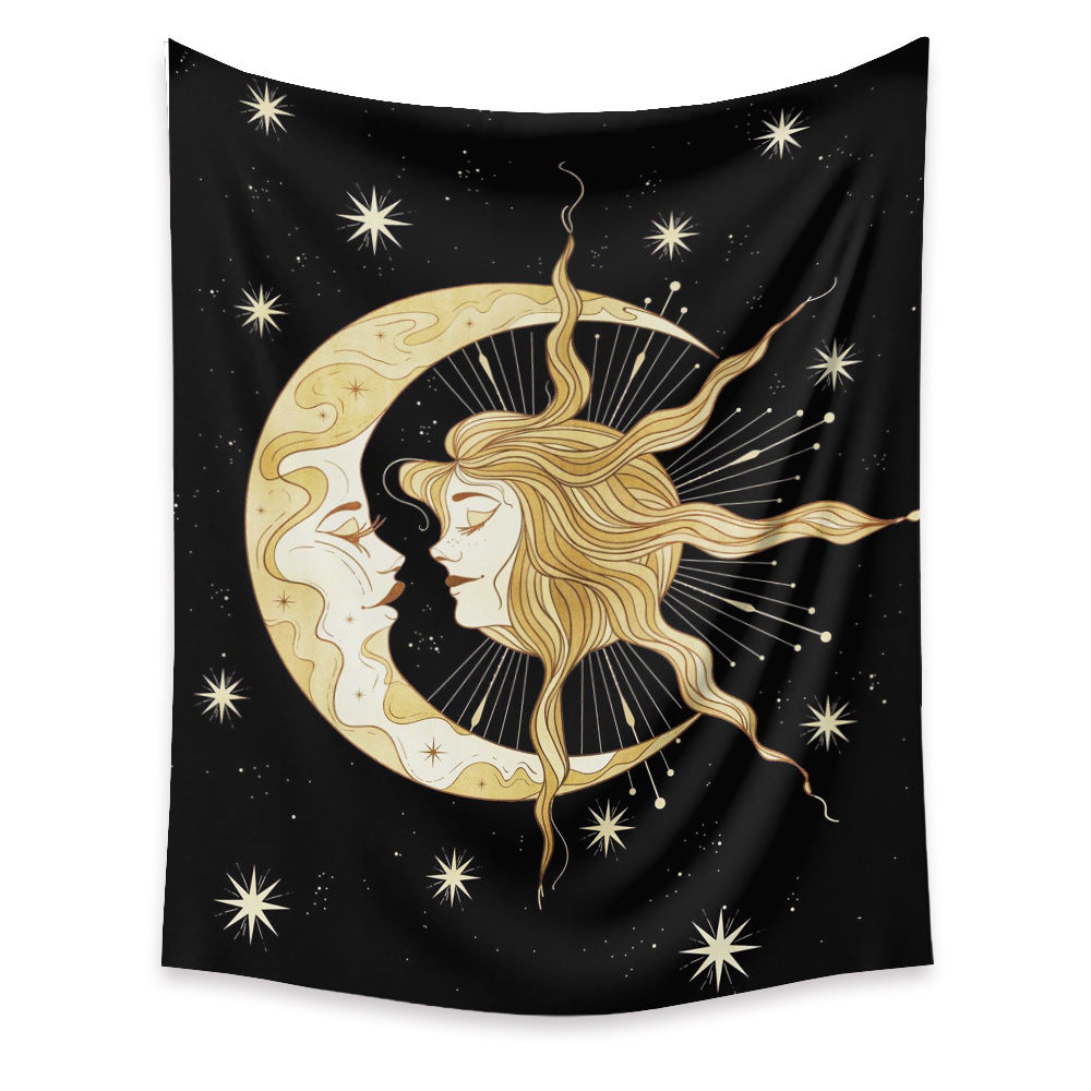 Moon Phase Wall Tapestry – Nordic Style Home Decor Hanging Cloth