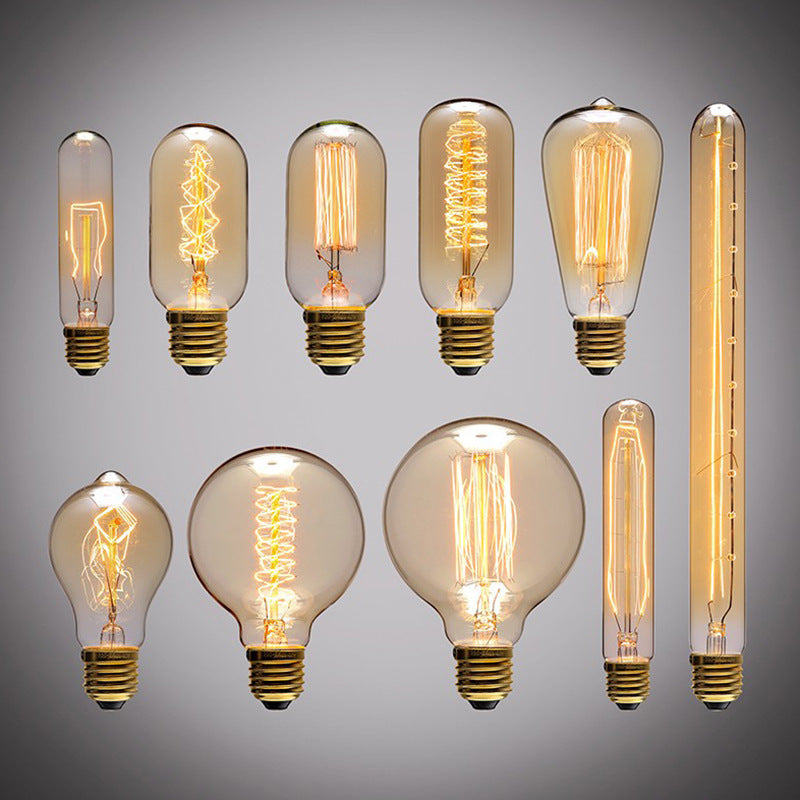 Retro Bar & Window Decoration Light Bulb – Vintage Glass E27, Multiple Designs