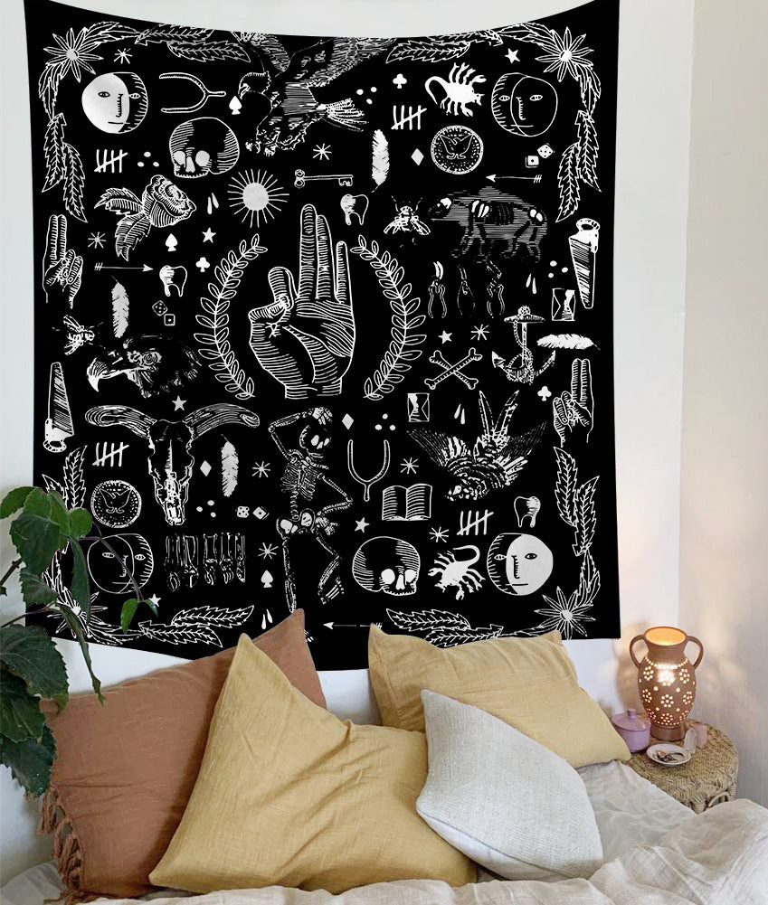 Tarot Sun & Moon Tapestry – Mystical Wall Hanging for Home & Bedroom Decor