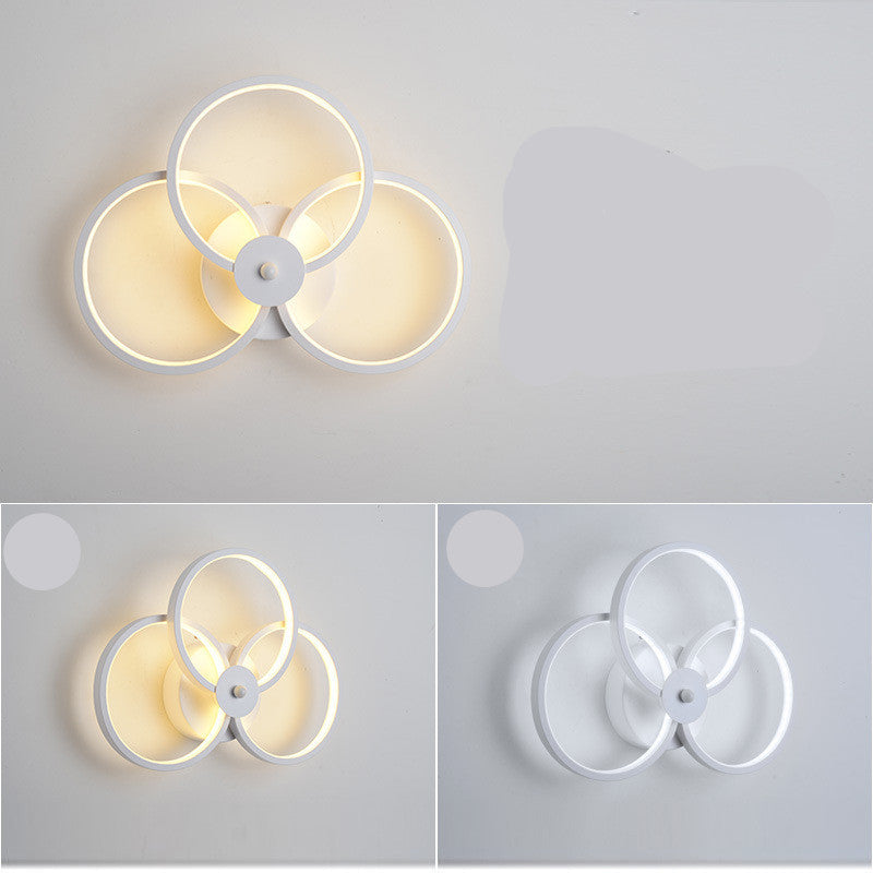 Modern Simple Petal-Shaped LED Wall Lamp – Bedroom Bedside Light
