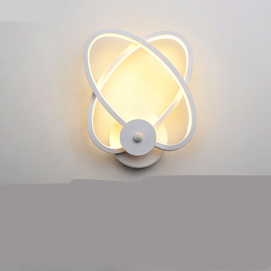 Modern Simple Petal-Shaped LED Wall Lamp – Bedroom Bedside Light
