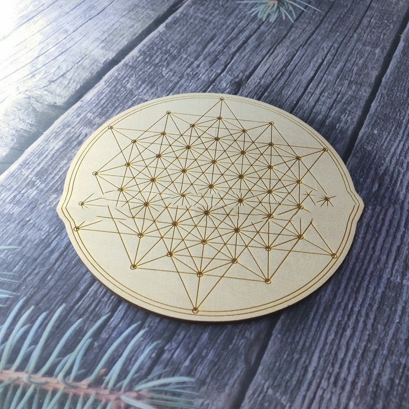 Hollow Eco-Friendly Wooden Coaster Processing Creative Wooden Coaster