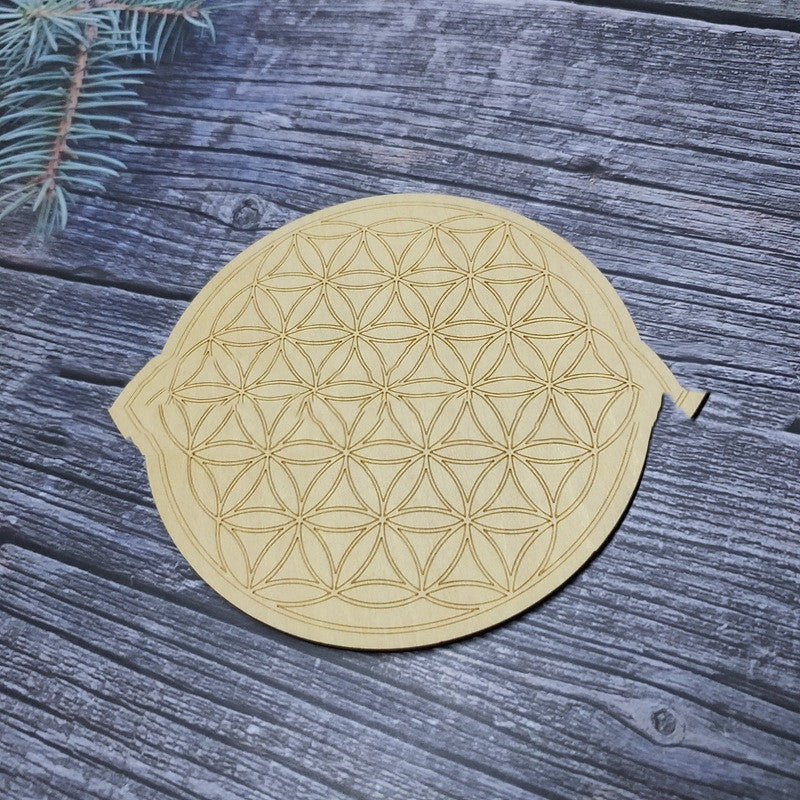 Hollow Eco-Friendly Wooden Coaster Processing Creative Wooden Coaster