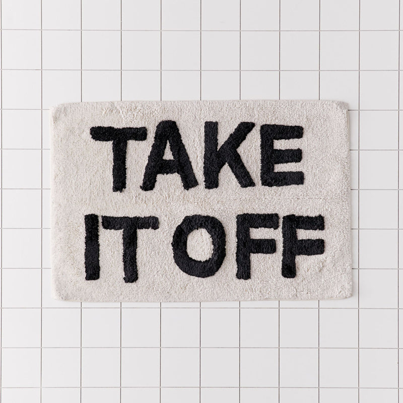 Weird Clean Series OfFun Bathroom Floor Mats, Absorbent Non-Slip Mats, Door Bathroom Carpets