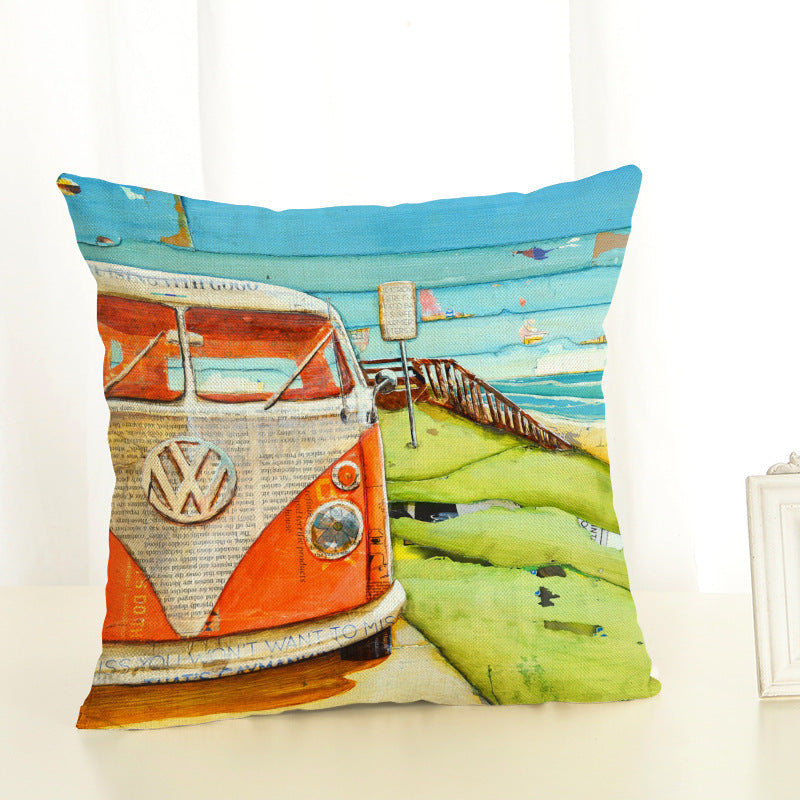 Digital Printing Cotton And Linen Cushion