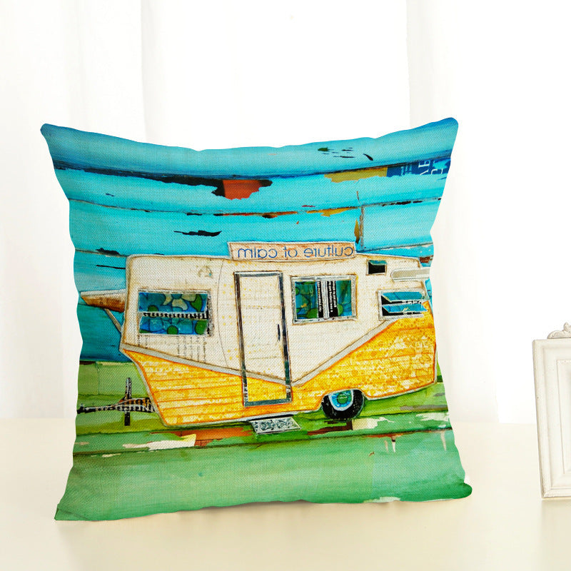 Digital Printing Cotton And Linen Cushion