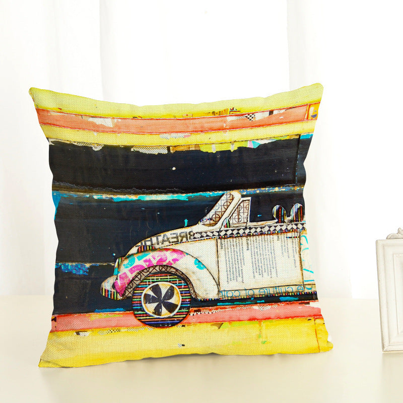 Digital Printing Cotton And Linen Cushion