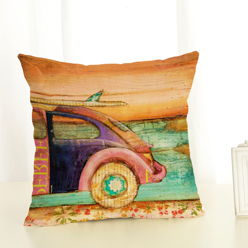 Digital Printing Cotton And Linen Cushion