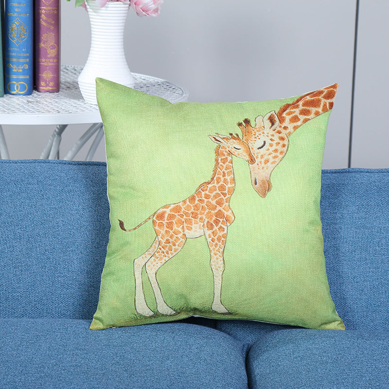 British Style Square Pillow Personality Fawn Home Sofa Cushion