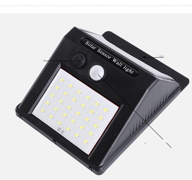 Solar Outdoor Garden Lamp – LED Sensor Light with Motion Detection