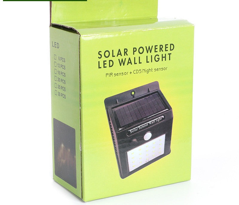 Solar Outdoor Garden Lamp – LED Sensor Light with Motion Detection