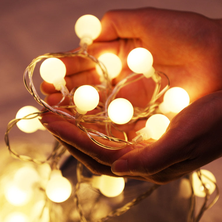 LED Lantern Ball Light String – Small Frosted Bulb Decorative Lights
