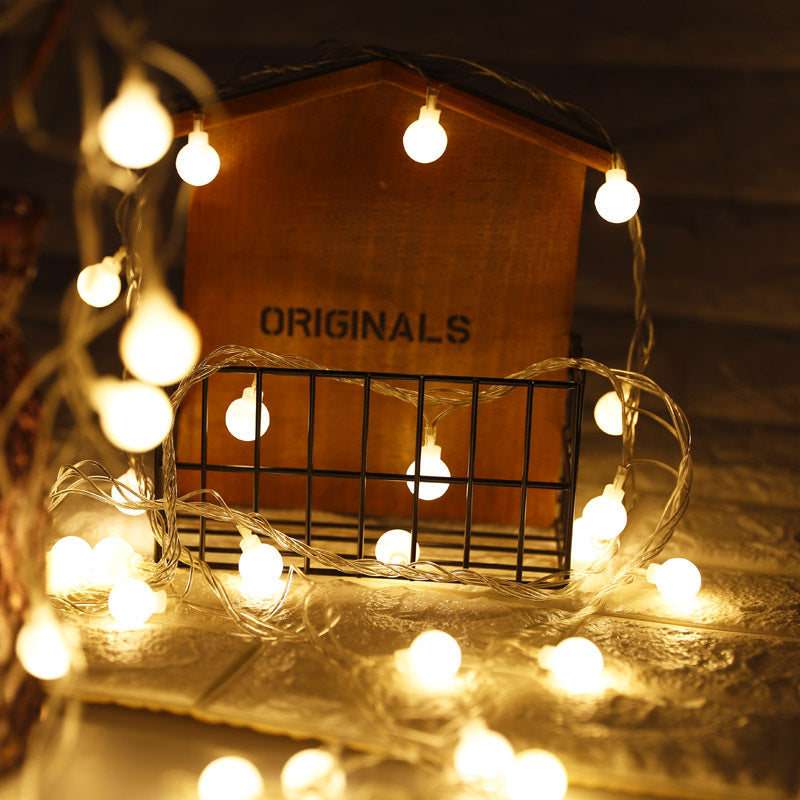 LED Lantern Ball Light String – Small Frosted Bulb Decorative Lights