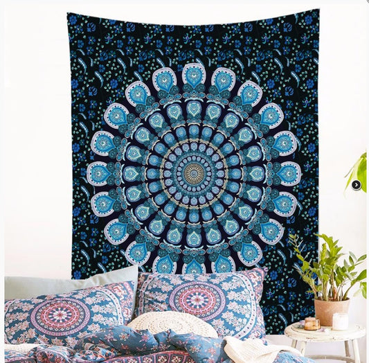 Printed Mandala Home Tapestry – Wall Hanging & Room Decoration