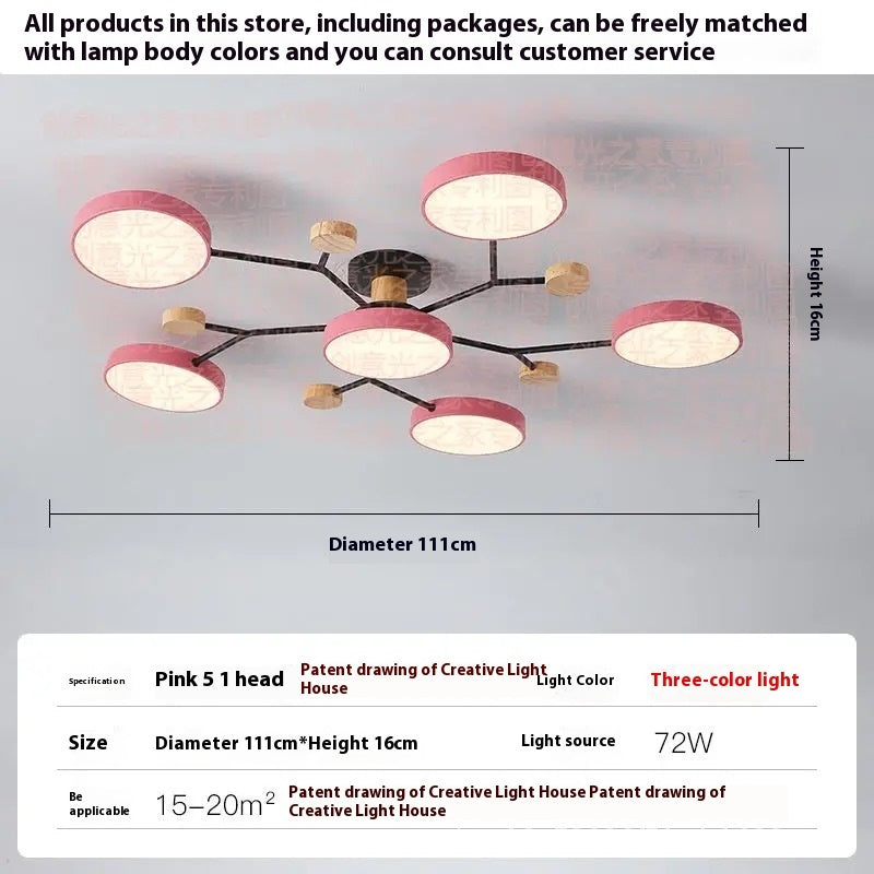 Modern Minimalist LED Ceiling Lamp – Creative Living Room Lighting