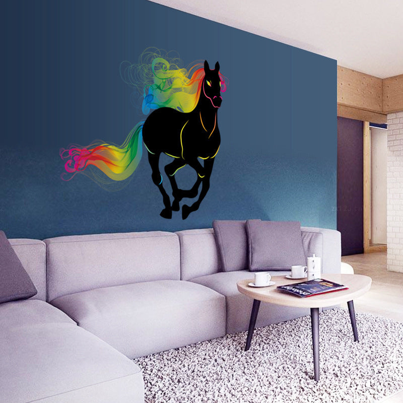 Color Horse Wall Sticker Pvc