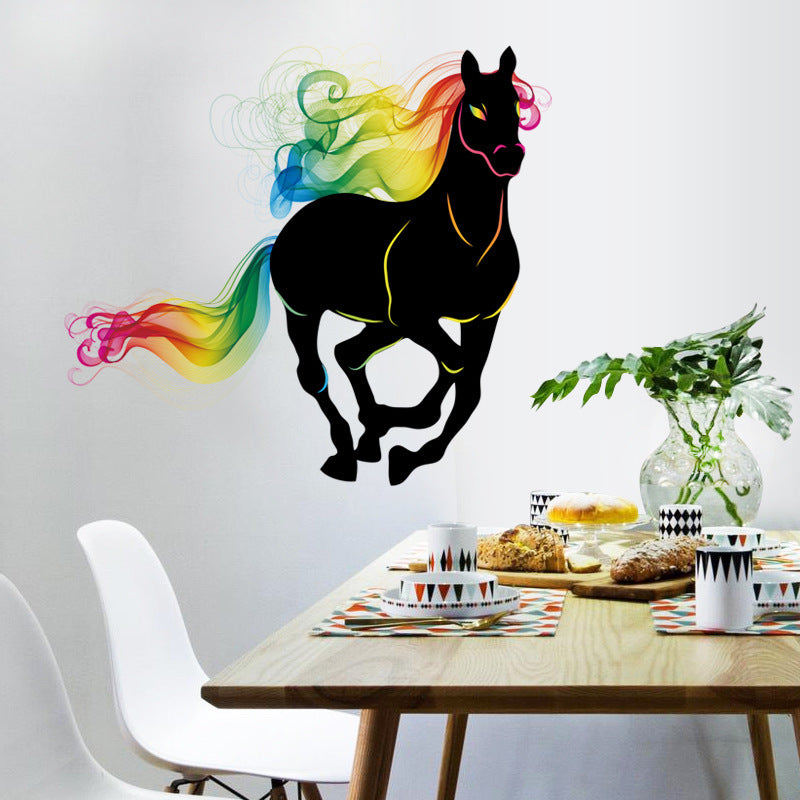 Color Horse Wall Sticker Pvc