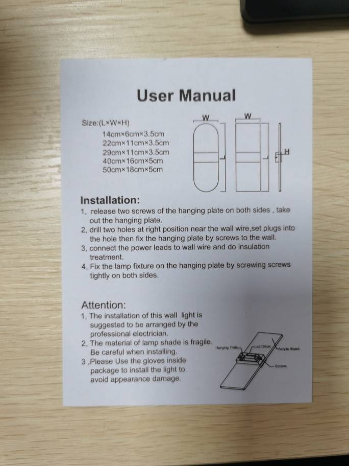 Indoor USB Rechargeable Wall Lamp – Modern Sensing LED Light