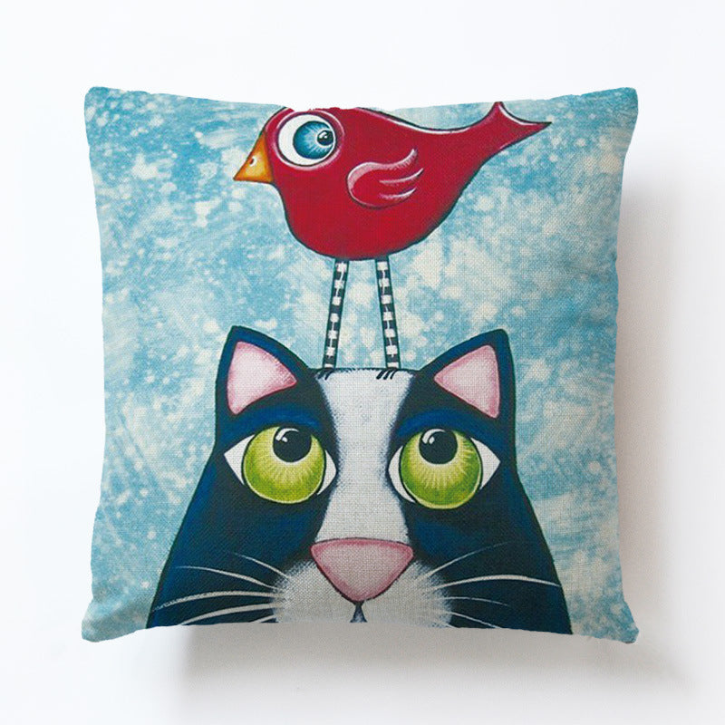 Emoji cat pillowcase