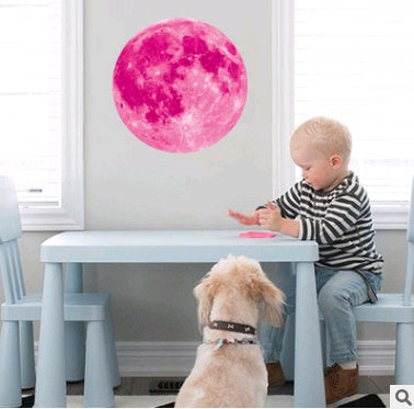 Wall stickers Luminous Moon PVC stickers Light stickers Fluorescent stickers YQ Series Luminous stickers Moon