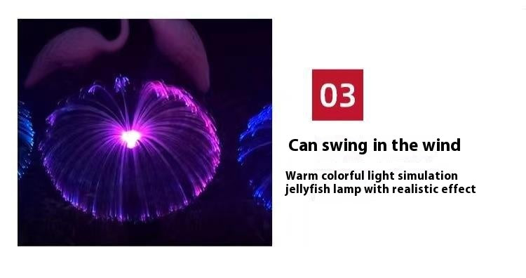 Solar Colorful LED Jellyfish Light for Outdoor Garden Decoration