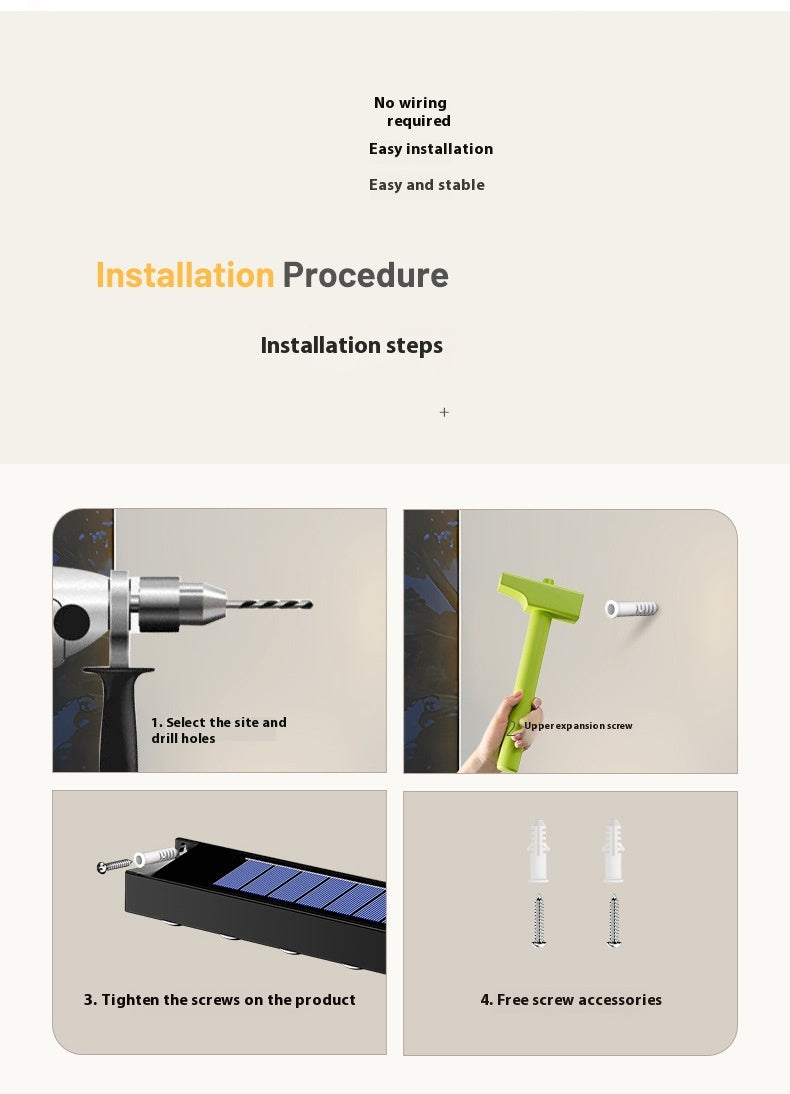 New Outdoor Solar Signboard Embedded Strip Light – Waterproof Luxury LED Strip for Gardens, Parks & Villas