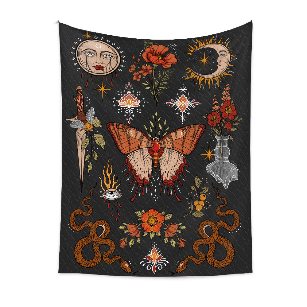Home Fashion Bohemian Tapestry – Artistic Animal Print Wall Hanging