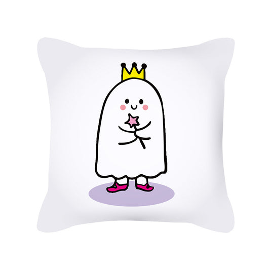 Pumpkin Cute Ghost Peach Skin Halloween Pillowcase Amazon Home Pillowcase Cushion Cover