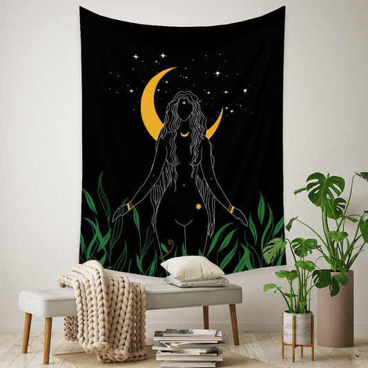 Nordic Boho Room Decor Background Cloth Tapestry – Machine Woven Polyester