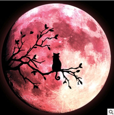 Wall stickers Luminous Moon PVC stickers Light stickers Fluorescent stickers YQ Series Luminous stickers Moon