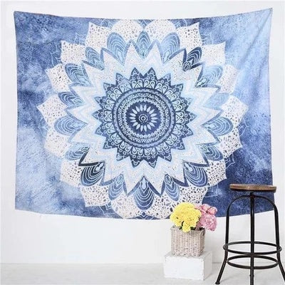 Mandala Plush Tapestry – Elegant Wall Hanging for Bedroom, Living Room & Hotel Decor