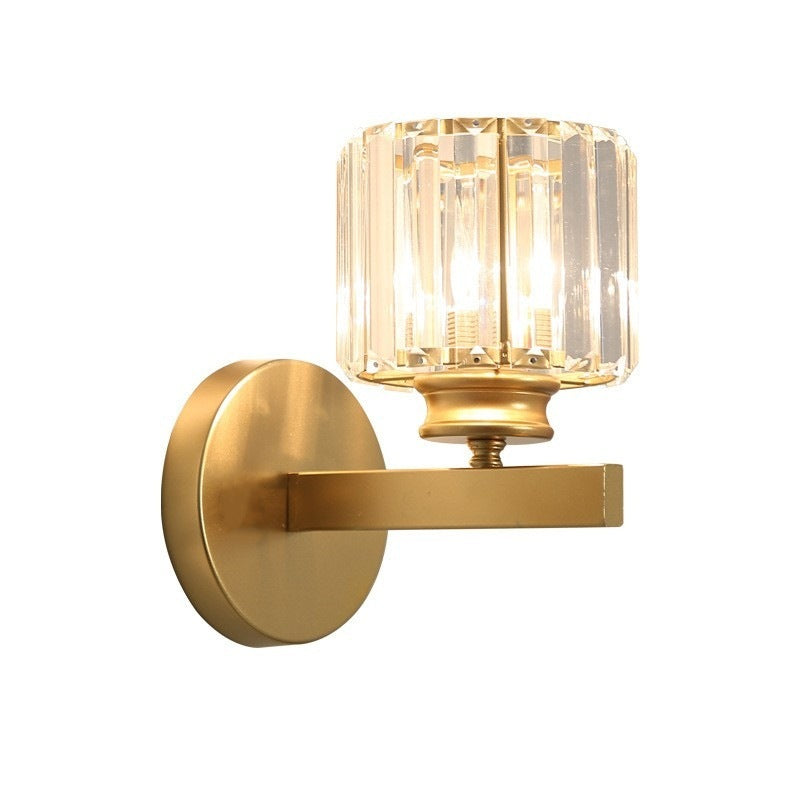 American Crystal Wall Lamp – Simple Post-modern Style for Living Room