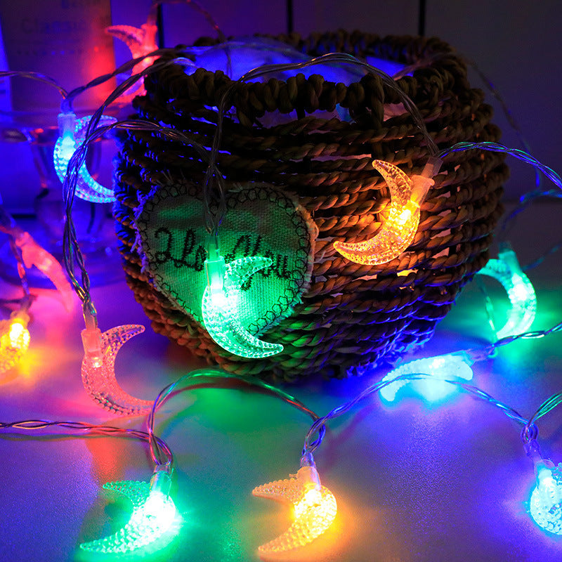 Creative Simple Moon Holiday Decoration LED Lighting Chain