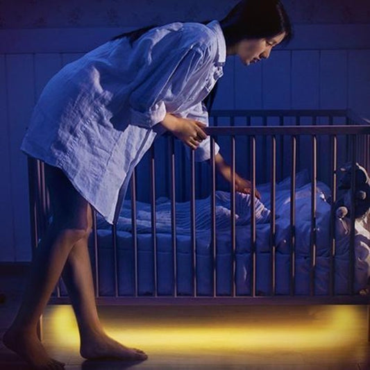 Smart Bed Night Light – Soft Glow LED for Bedroom Safety & Comfort