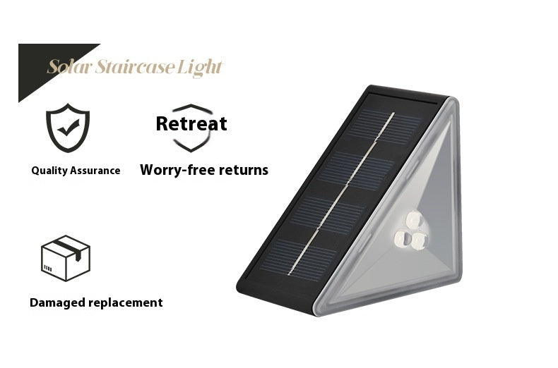 Solar Stairs Courtesy Lamp – Outdoor Waterproof LED Step Light