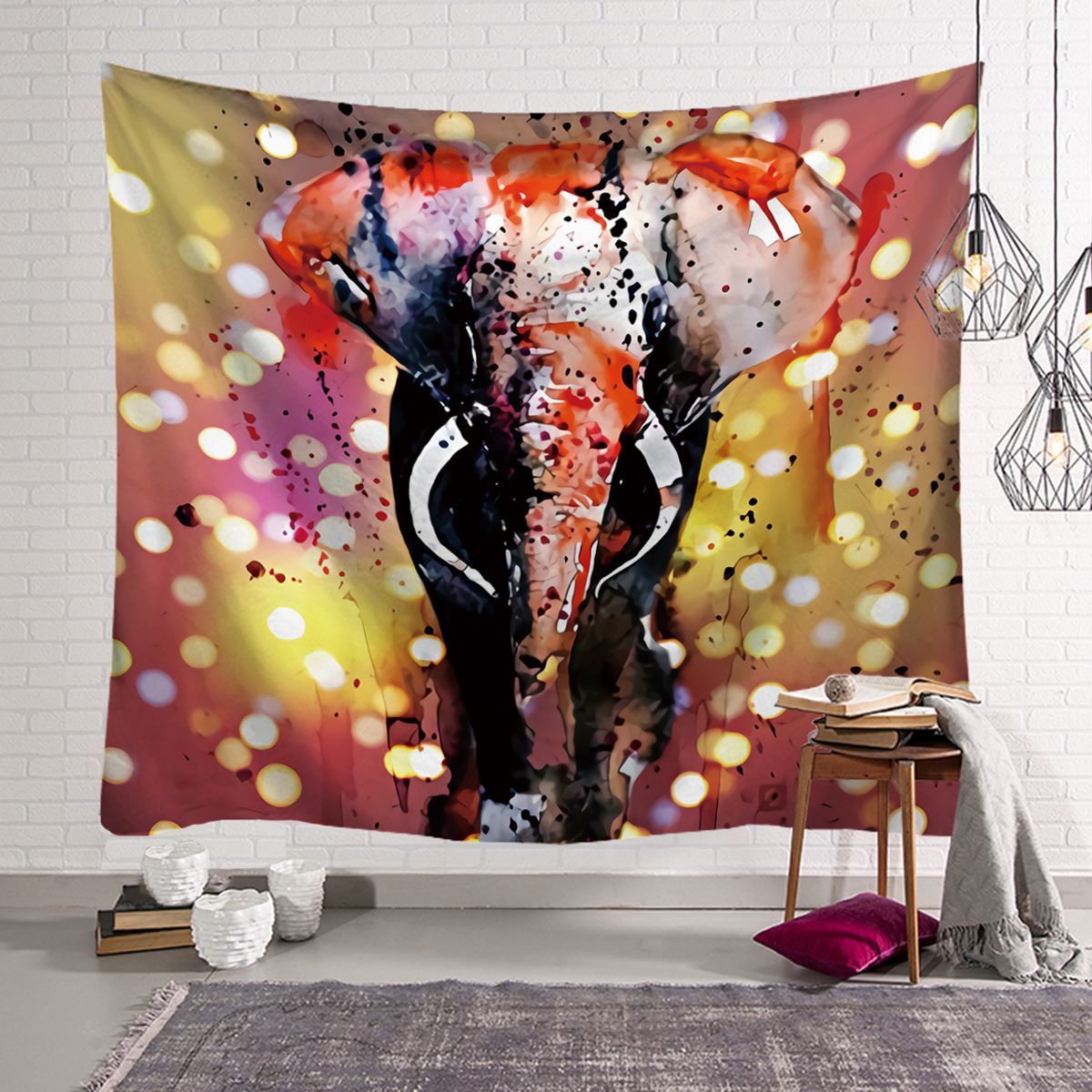 Boho Wall Tapestry – Multiple Colors & Sizes Decorative Hanging