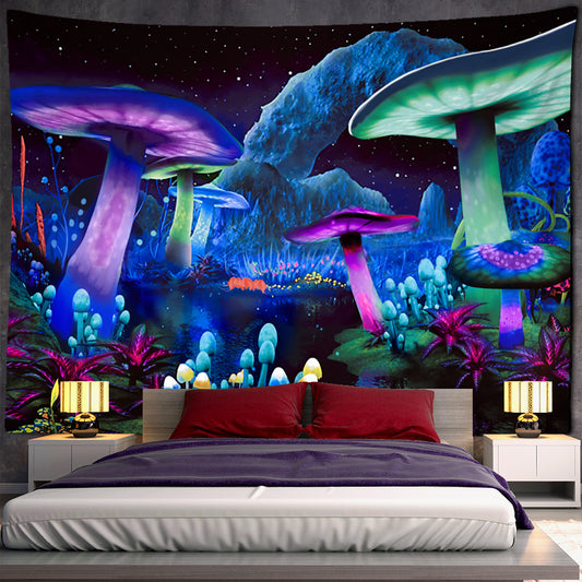 Dream Mushroom Psychedelic Rug – Boho Home Decor Tapestry