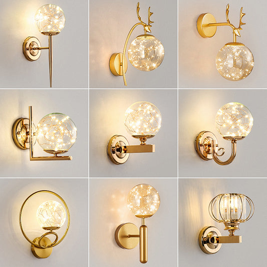Light Luxury Crystal Lamp – Nordic Style with Stainless Steel Body