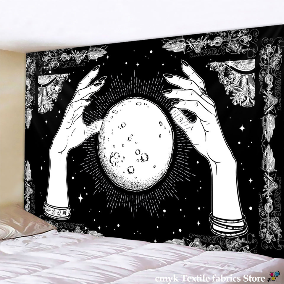 Home Decor Wall Tapestry – Sun, Moon & Star Design