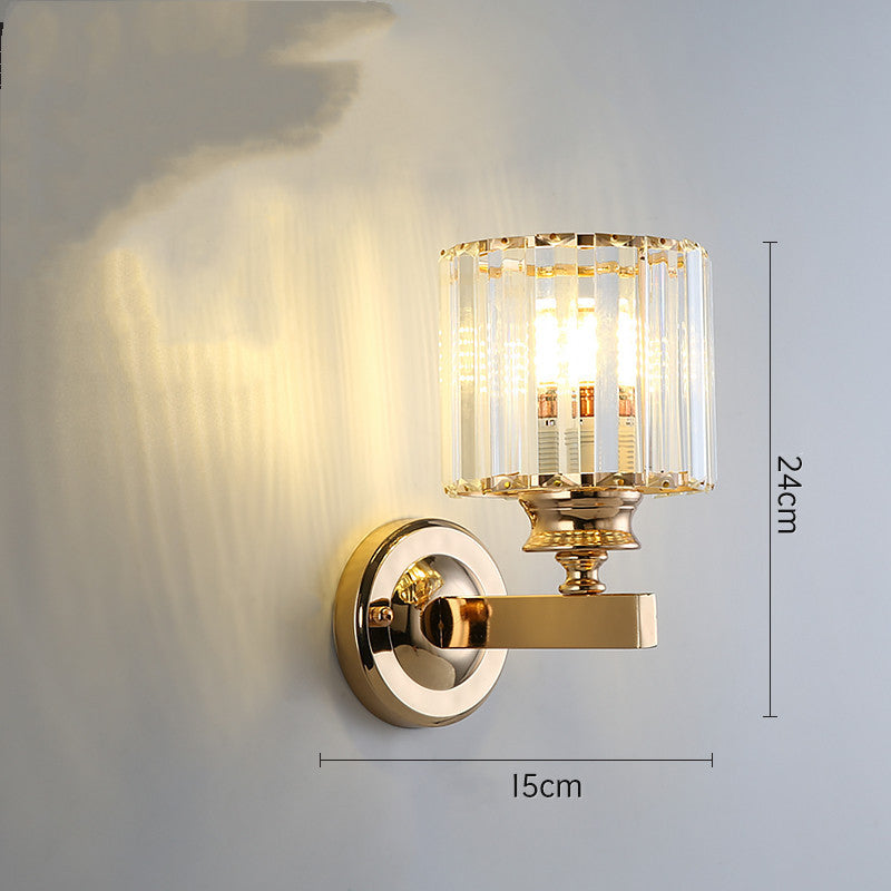 Light Luxury Crystal Lamp – Nordic Style with Stainless Steel Body