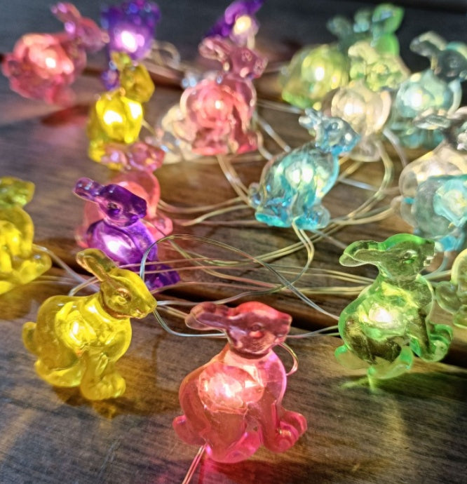 Carrot Bunny Shaped LED Lamp String – Festive Decoration