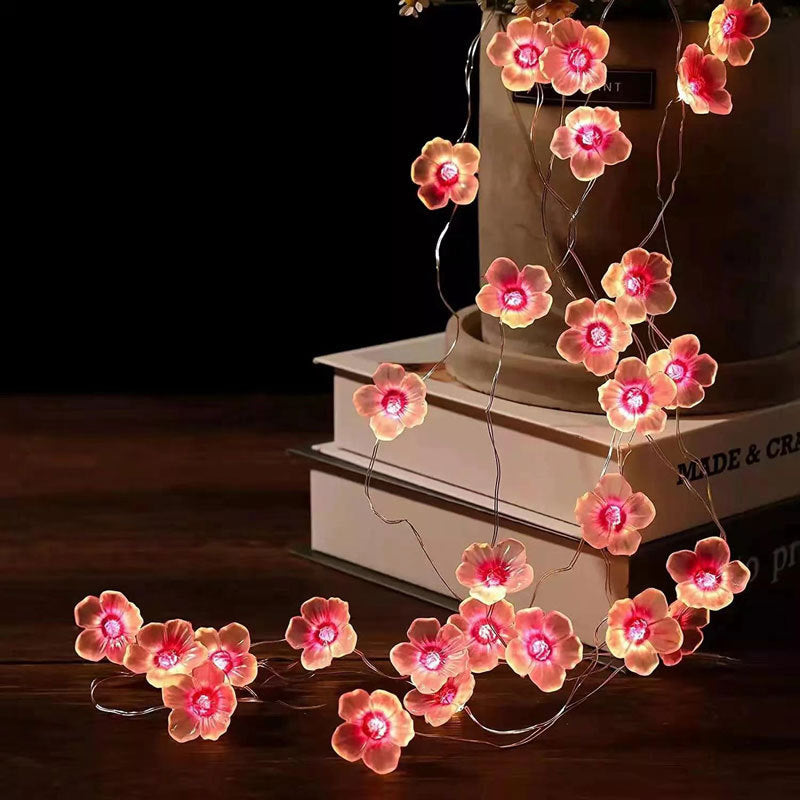 Bee & Flower Decorative String Lights – Warm White Festival Room Lighting