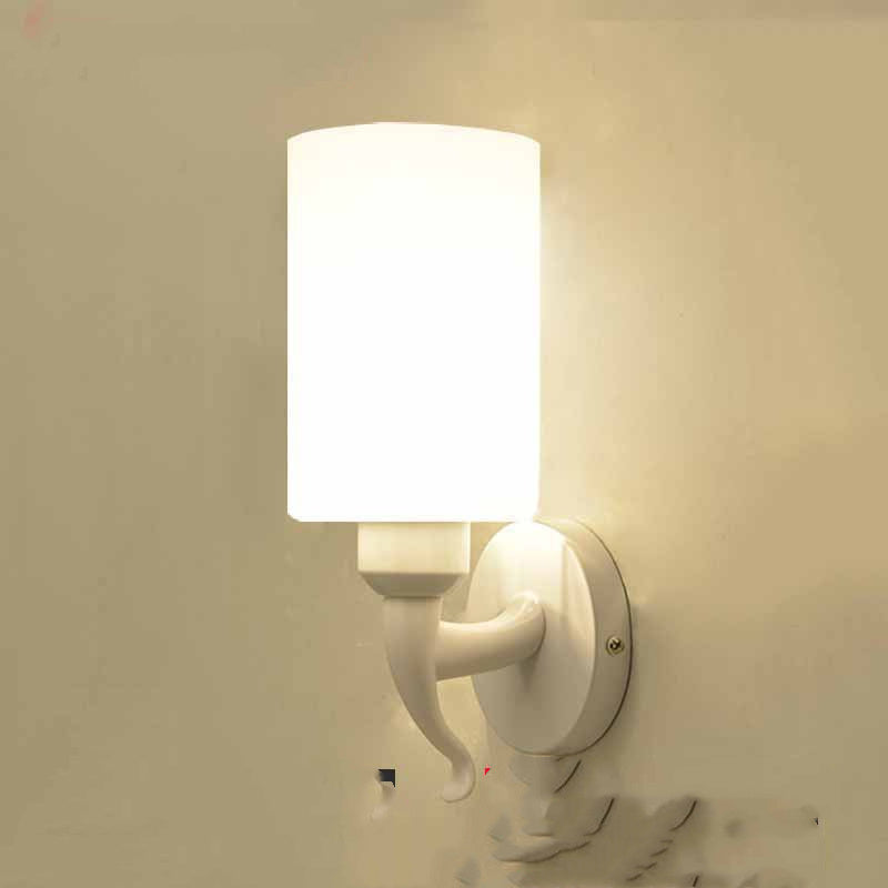 American Style Living Room Aisle Wall Lamp – Glass Shade Classic Lighting