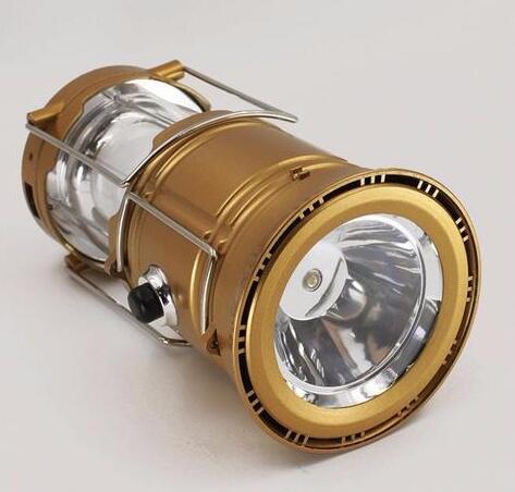 LED Solar Camping Lantern – Collapsible Waterproof USB Rechargeable Light