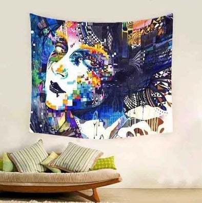European Classical Plush Tapestry – Timeless Wall Hanging for Elegant Interiors